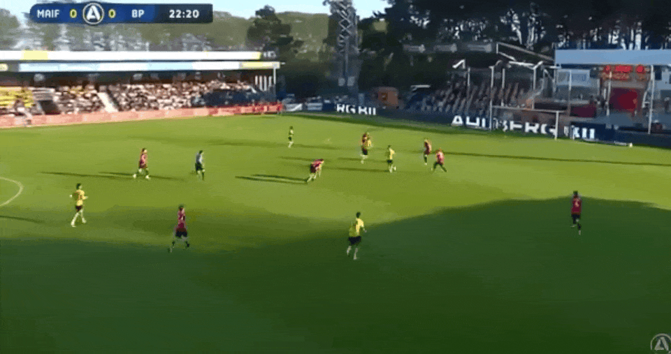 ⚽瑞典超半场：曼奈建功，米亚尔比暂1-0布洛马波卡纳